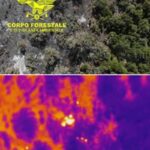 Le scintille individuate dalla forestale